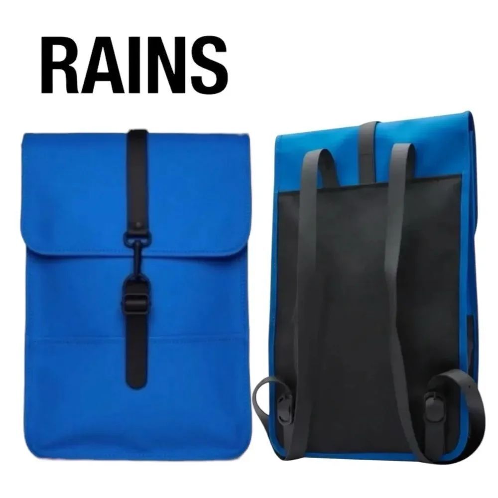 Rains Waterproof Backpack W3, Waves Blue, Full size, NWT